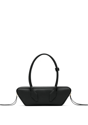 FRANCESCO BIASIA Afra zip logo shoulder bag - Black