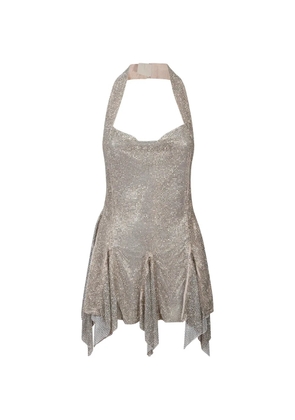 POSTER GIRL Munroe Mojito halter embellished dress - Gold