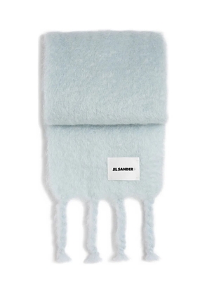 JIL SANDER+ logo-patch scarf - Blue