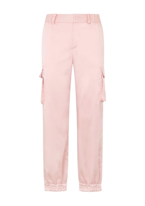 Philipp Plein satin patch-pocket cargo pants - Pink