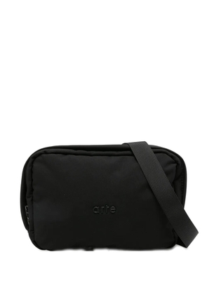 Arte Antwerp zip-fastening padded messenger bag - Black