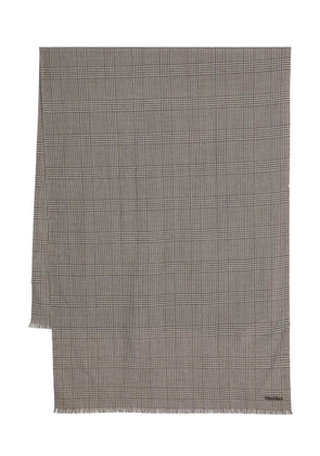 Max Mara Prince-of-Wales-check wool scarf - Brown