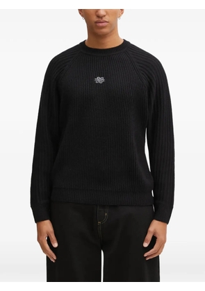 Filling Pieces ribbed embroidered sweater - Black