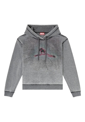 Diesel graphic hooded sweater - Grey