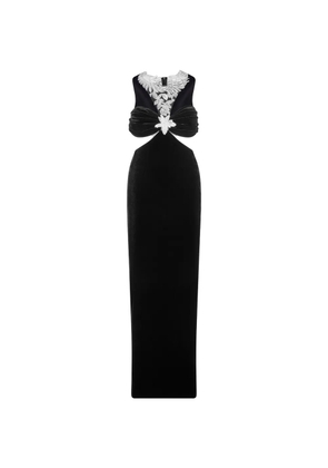 IMROSKA Queen Cleopatra cut-out embellished maxi dress - Black