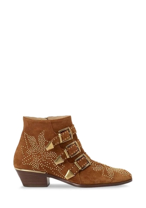 Chloé Susan 40mm buckled boots - Brown