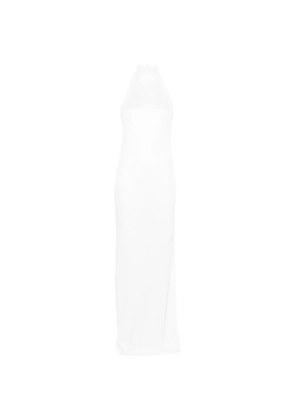 THE ANDAMANE Cleo halterneck maxi dress - White