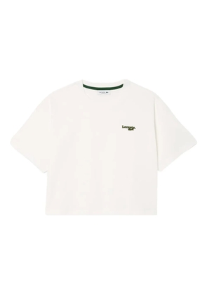 Lacoste logo-patch T-shirt - White