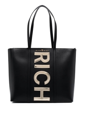 John Richmond logo-lettering tote bag - Black
