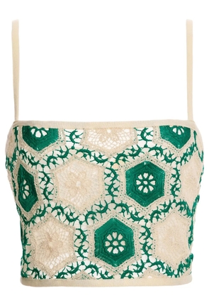 Agua Bendita Vicky crop top - Green