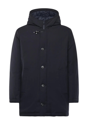 Fay buttoned hooded jacket - Blue
