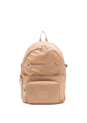 Lacoste logo-plaque backpack - Brown