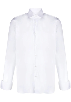 Barba long-sleeve buttoned shirt - White
