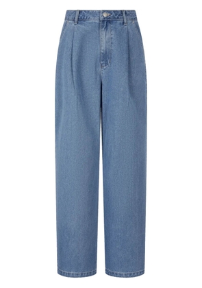 TOMBOY pleat-detail wide-leg jeans - Blue