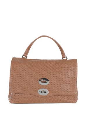 Zanellato small Postina removabl- strap tote bag - Brown