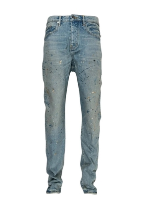 Purple Brand paint-splatter jeans - Blue