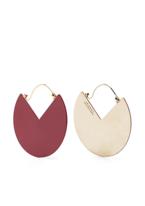 ISABEL MARANT 90º two-tone drop earrings - Gold
