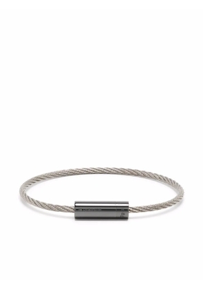 Le Gramme 5g polished ceramic cable bracelet - Silver