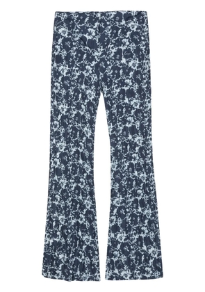Kenzo Flower Camo flared trousers - Blue