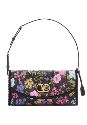 Valentino Garavani small DeVain Papier Floral shoulder bag - Black