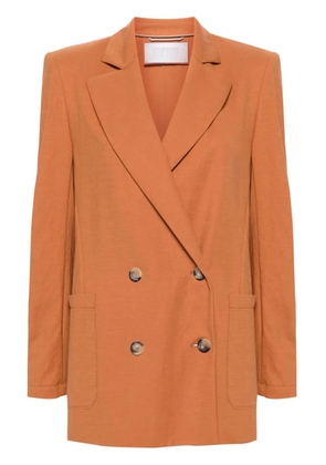 Harris Wharf London notched-lapels single-breasted blazer - Orange