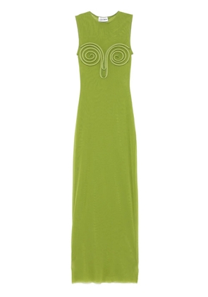 Jean Paul Gaultier Spirale maxi dress - Green