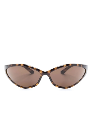 Balenciaga Eyewear oval-frame sunglasses - Brown