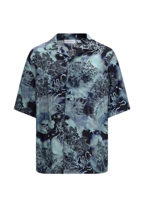 Off-White printed bowling shirt - Blue