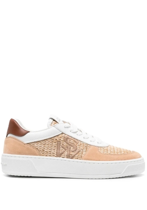Stuart Weitzman Sw Courtside raffia sneakers - Neutrals