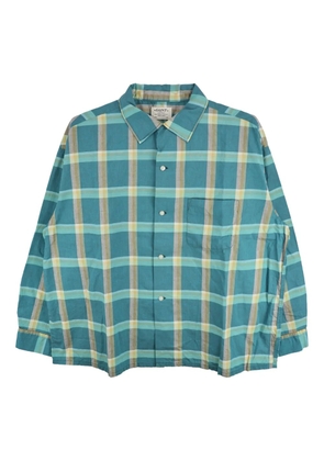 SAINT MXXXXXX checked buttoned shirt - Green