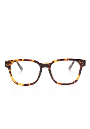 Linda Farrow Steffen square-frame glasses - Brown