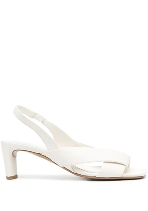 Del Carlo 55mm leather sandals - White