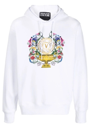 Versace Jeans Couture logo-print hoodie - White