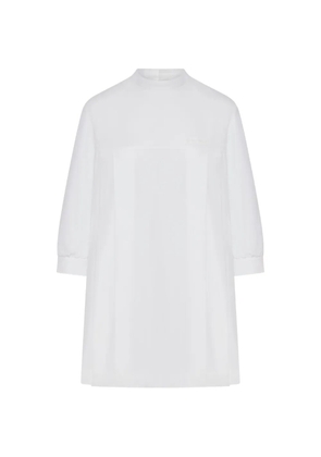 Miu Miu oversized high-neck cotton blouse - White
