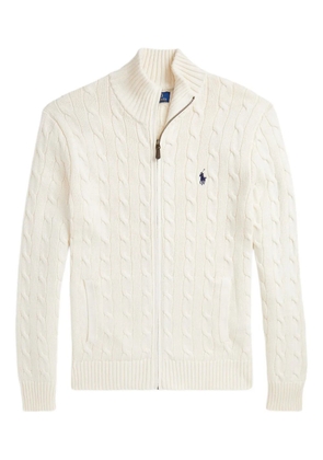 Polo Ralph Lauren cable-knit zip-up cardigan - Neutrals