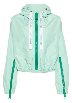 Khrisjoy New Khris cropped windbreaker - Green