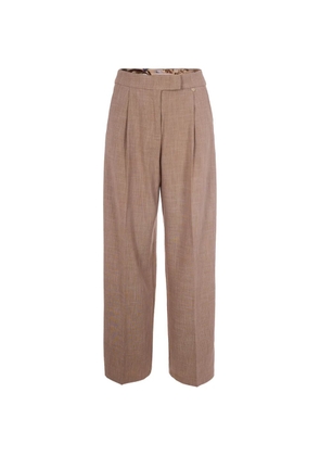 LIU JO pleat trousers - Brown