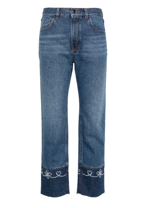 Chloé Masaya mid-rise cropped jeans - Blue