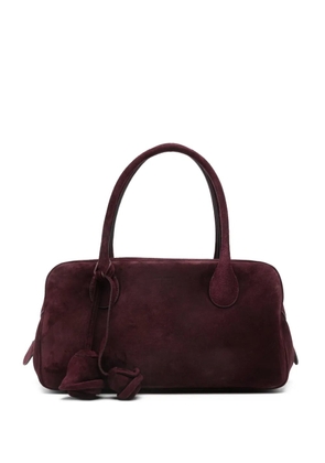 Magda Butrym Brigitte flower-charm suede tote bag - Purple