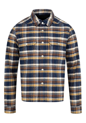 Rick Owens DRKSHDW plaid-pattern shirt - Blue