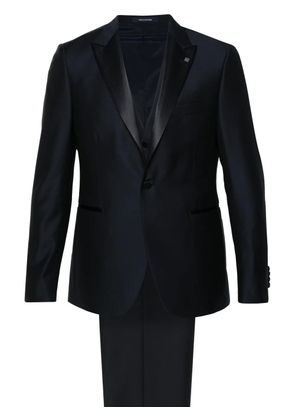 Tagliatore single-breasted virgin wool suit - Blue