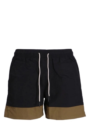 OAS Company panelled drawstring swim shorts - Black