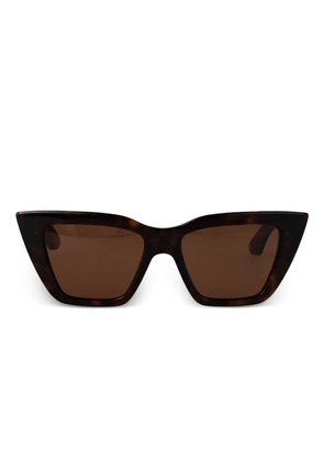 Alexander McQueen Eyewear cat-eye acetate sunglasses - Brown