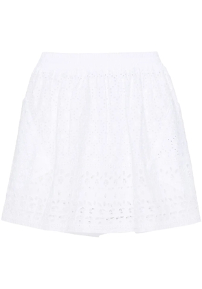 Ermanno Scervino broderie-anglaise mini skirt - White