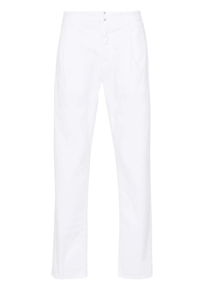 Incotex mid-waist tapered trousers - White