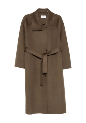 THE DYNAMIS STUDIO belted single-breasted coat - Brown