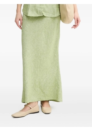 SAMSOE SAMSOE Saagneta linen maxi skirt - Green