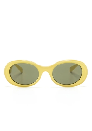 Gucci Eyewear oval-frame sunglasses - Yellow