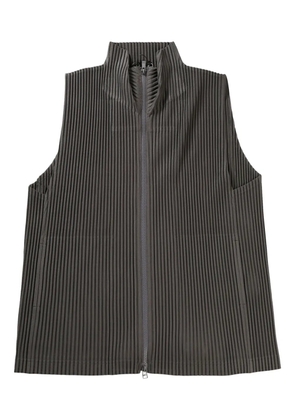 Homme Plissé Issey Miyake pleated vest - Grey