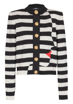 Balmain Face Mariniere cardigan - Black